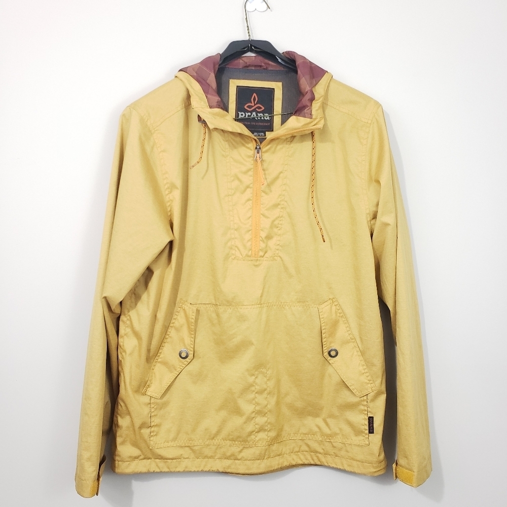 Prana Mens Dax Half Zip Jacket Size Large